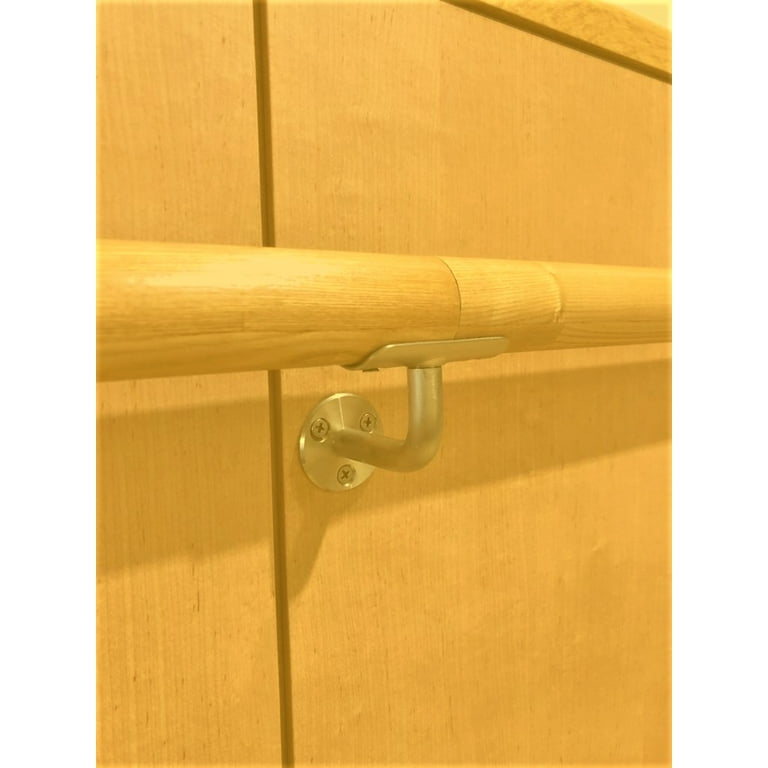 Wall Handrail 16 FT Long 2.0 Diameter Round Solid Wood Stair
