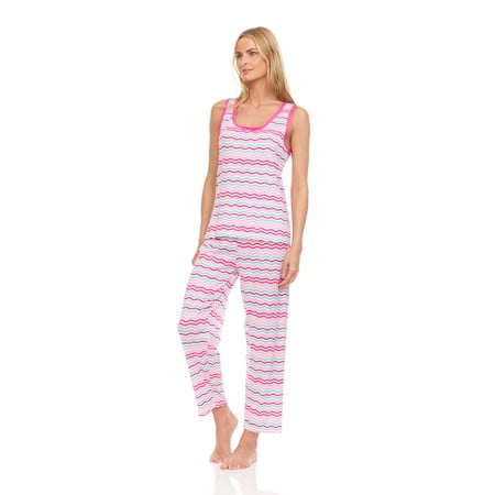 

Lati Fashion Women Sleeveless Pajamas Pants Set Female Sleepwear