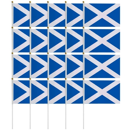 

20pcs Scotland Hand Held Flags Sports Celebration Holiday Party Supplies