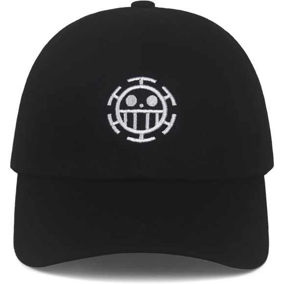 HAHDAXIA One Piece Hat Anime Cap Baseball Japanese Dad Hat for Men Black