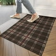 thumbnail image 4 of Brown Beige Checkerboard Checkered Pattern Door Rugs,Washable Non Slip Door Mats Indoor,Decorative Door Mats,Entry Mat Indoor for Entrance,Bedroom,Kitchen,Bathroom,17"x30", 4 of 6