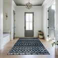 thumbnail image 3 of CAMILSON Crystal Navy Blue Area Rug 7'10"x10' Boho for Living Room Bedroom Dining Room Navy Blue / Cream Indoor Area Rugs, 3 of 10