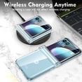 thumbnail image 2 of Sumao Motorala  Moto Razr Plus 2023 Case with Hinge ProtectionHard PC Shell Slim Durable Case(Clear), 2 of 4