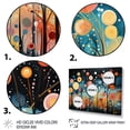 thumbnail image 3 of Designart "Colorful curious Wanderlust I" Abstract Collages Wall Art Prints Set, 3 of 5