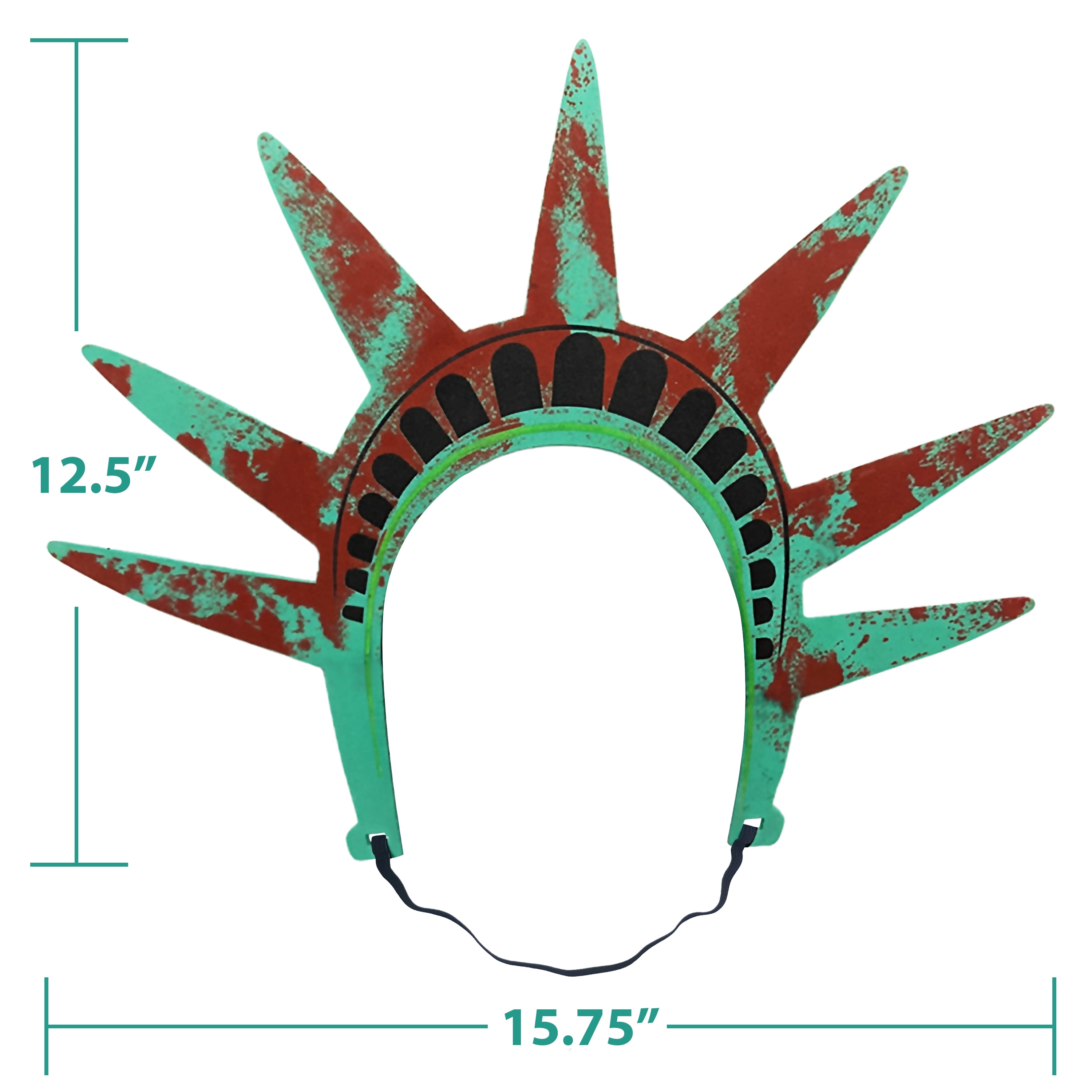 Lady Liberty Adult Half Mask Halloween Accessory for Adults, by Inspirit Designs
