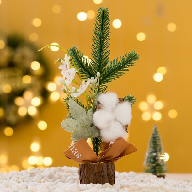 Decoraciones Navideñas , Mini De Árbol De Navidad De Gama Alta De 25 Cm , Decoración De Atmósfera De Escritorio , Simulación