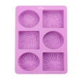 thumbnail image 3 of de jabón de silicona para jabón, formas de hojas, de jabón y ovalados a pastel, pudín artesanal DIY, 3 of 7