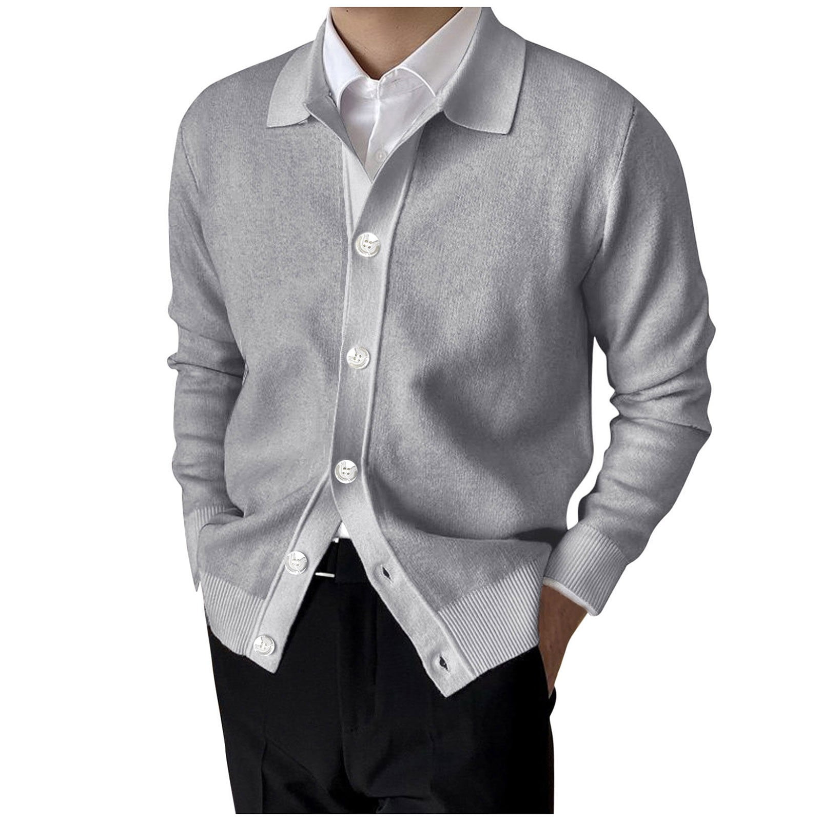 LBECLEY Mens Lightweight Cardigan Sweaters Mens Fashion Casual Knit