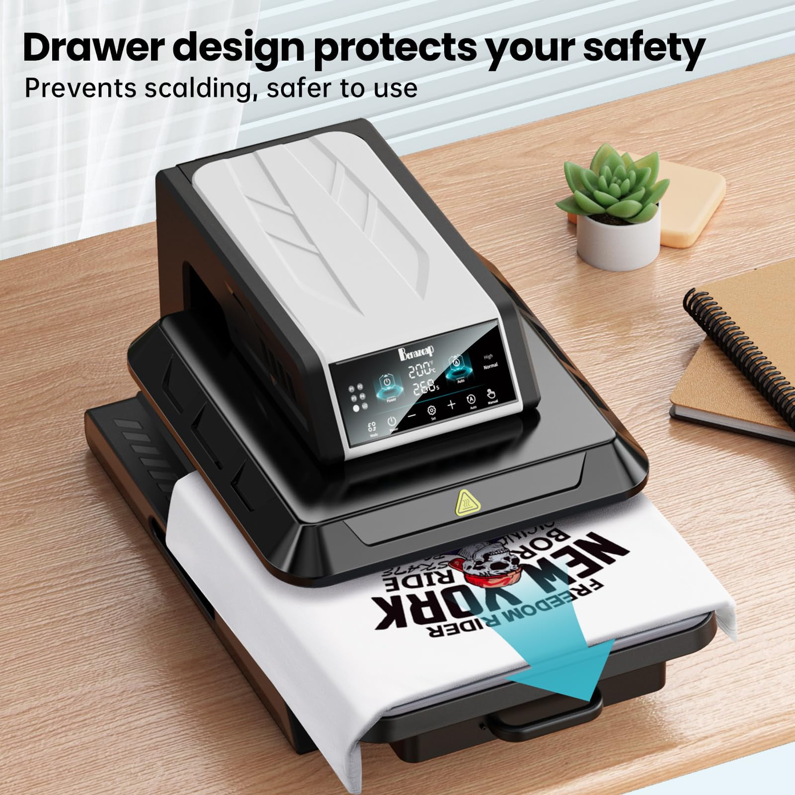 RTB-Benazcap Auto Heat Press Machine for T Shirts-Auto-Release 15x15 Heat Press - Rapid Heating, Even Heat Distribution, Ideal for HTV, Sublimation, Heat Transfer Projects