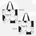 thumbnail image 2 of Pofeuu Doodle Cute Cat Print Tote Bag for Women,Hobo HandBags with Zipper,Large Capacity Casual Shoulder Handbags with Inner Pockets, 2 of 7