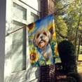 thumbnail image 2 of Lhasa Apso in Sunflowers House Flag, 2 of 5