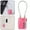 Pink, variant on Luggage Locks, Combination Travel Cable Lock,Zinc Alloy Outdoor Keyless Resettable Lock for Travel, Lockers, Bags, Backpack,Gym,Gate-by
