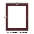 thumbnail image 2 of Dark Red Suede Picture Frame Mat for 20x24 Frames - Fits 16x20 Photos - 50 Mats, 2 of 7