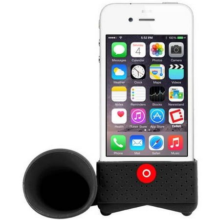 Black Amplifying Speaker for Apple iPhone 4/4s