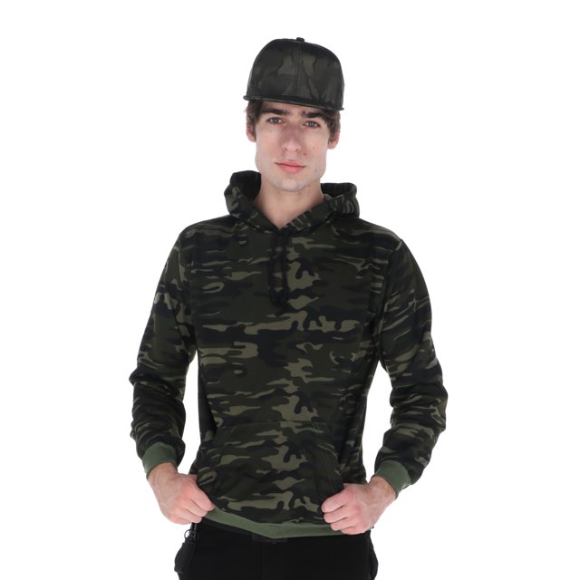 Sudadera Táctica con Capucha CHILI BEANS Camuflajeada de Felpa Talla CH