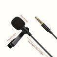 thumbnail image 4 of CNKOO Lavalier Microphone With Noise Reduction Function  Lapel Mic Suitable For Mobile Phones  Computers  Slr Cameras  Interviews  Videos ZZZ, 4 of 7