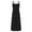 Black, variant on IROINNID Women's V-Neck Shift Dress Fashion Casual Sleeveless Camis Vest Loose Solid Ladies Knee-Length Dress