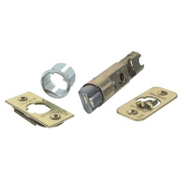 Kwikset 1825-18 6-Way Adjustable Dead Latch, Polished Brass