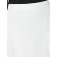 thumbnail image 5 of INSPIRE CHIC Women's Satin Maxi Skirt High Waist Formal A-Lined Evening Cocktail Mermaid Skirts 2XL White, 5 of 6