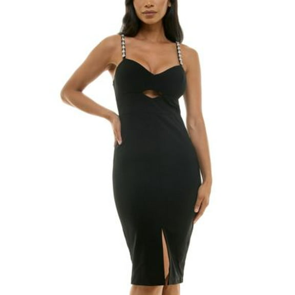 pear culture Juniors Embellished-Strap Sle Black 0