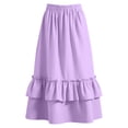 thumbnail image 6 of BFHHYA Girls Ruffle Tiered Maxi Skirt High Waist Flowy A-Line Skirt Big Swing Summer Skirt for Teens Girls Size 4-15 Years, 6 of 6