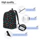 thumbnail image 3 of Balery Multicolored Butterflies Mochila Clásica Impresa Básica para Viaje, Mochila Escolar Resistente al Agua, Mochila de Lona con Correas Ajustables-Small, 3 of 5