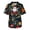Dark Green, variant on WTOBBY Men's Short Sleeve V-Neck Print Top with Chest Pocket, Christmas Theme Design for Caregivers, Work and Casual Comfort Wear,Dark Green L