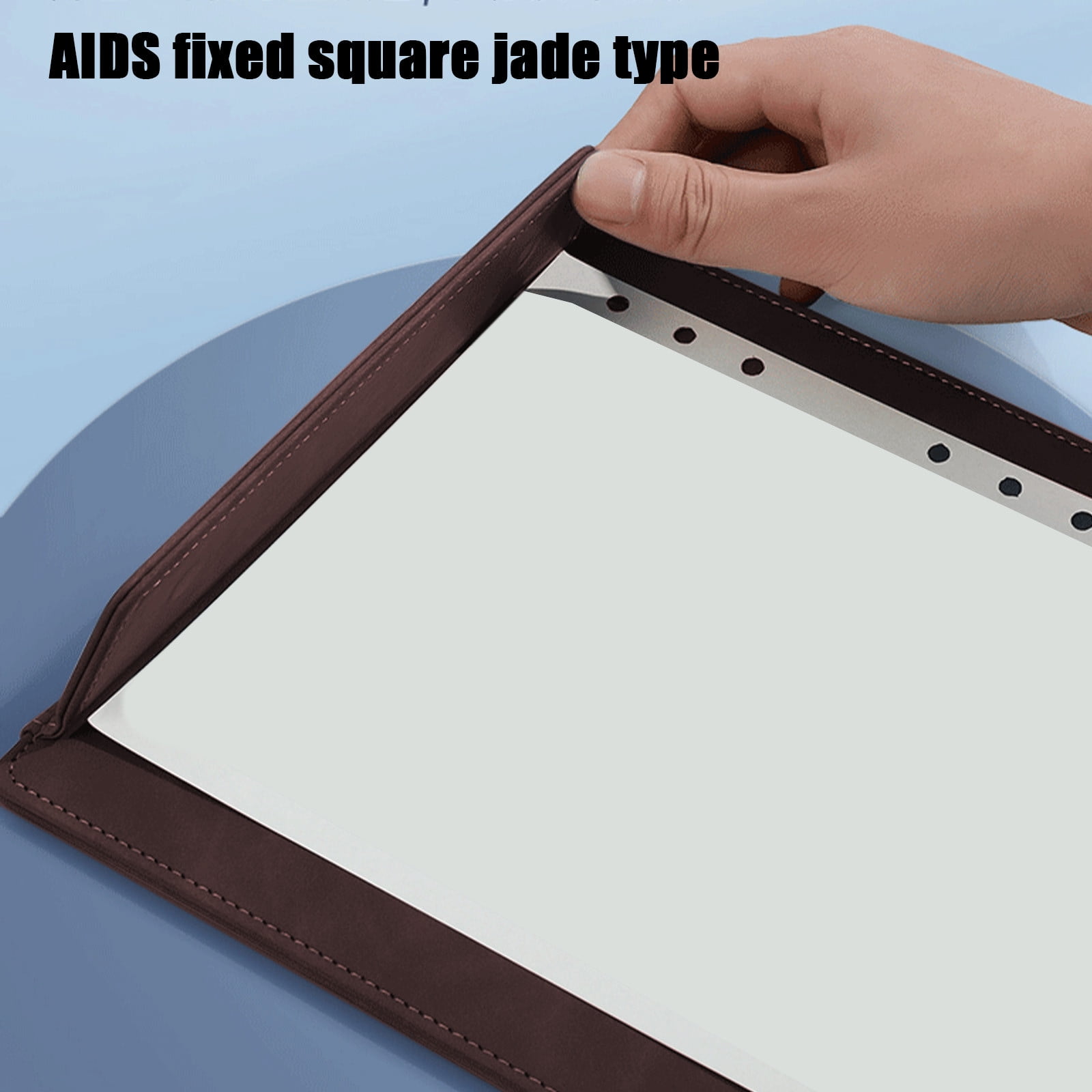 JilgTeok 2 Packs A4 Leather-Like Magnetic Clipboard Pad with Writing and Folder Clamp Document Organizer Writing Pad Business Card Holder for School Office Home
