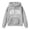 Grey, variant on YDFCWXW Fall Preppy Graphic Hoodie for Girls Casual Long Sleeve Pullover Top with Pocket (Pink, 4-5 Years)