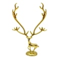 thumbnail image 2 of Adorno de Ciervo Dorado Galvanizado | Estatua de Ciervo de Aleación con Elegantes Astas y Base Robusta | Escultura Decorativa para Vitrinas, Salas de Estar, Muebles de Tv y Entradas | Símbolo de Riqu, 2 of 6