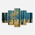 thumbnail image 2 of Dense Autumn Beach Forest - Oversized Forest Canvas Artwork, 2 of 3