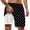 White, variant on FUZHIQ Swim Trunks with Compression Liner Casual Retro Palm Tree Print Quick Dry Beach Swimming Shorts with Compression Liner Stretch Fabric Beach Shorts Bathing Suits,S