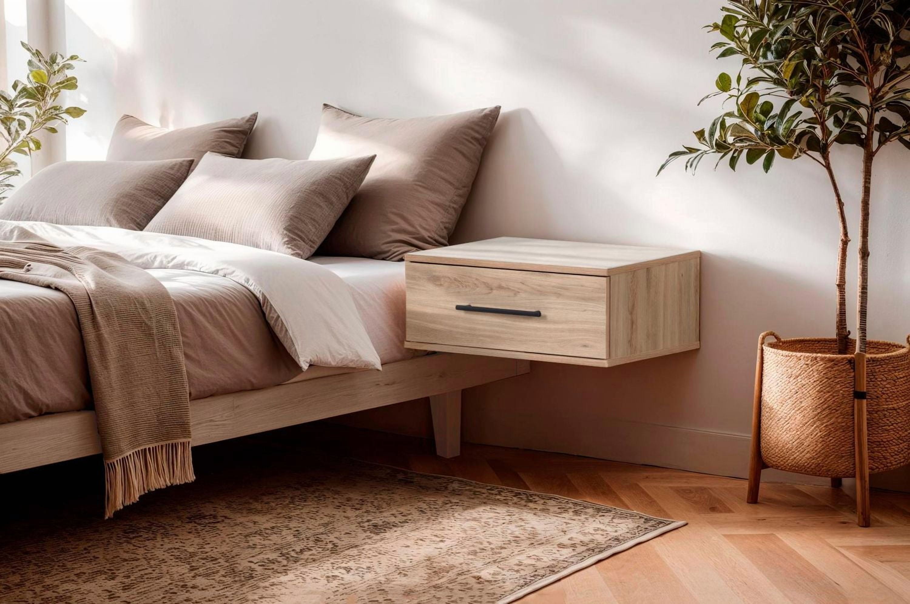 Southshore Primo Ensemble de 2 tables de chevet flottantes 1 tiroir