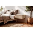 thumbnail image 3 of South Shore Primo Floating Nightstand with 1 Drawer for Adult, in Rustic Oak, 3 of 12