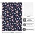 thumbnail image 2 of 2 Pcs Pioneer Flower Floral Print Pattern Kitchen Towels, Funny Microfiber Dish Towel Set, 18" X 26" Tea Towels, 2 of 6