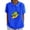 Blue, variant on Mother's Day Shirts for Women Summer Short Sleeve 90s Halloween Print Casual Collared Work Blouse