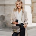 thumbnail image 2 of Pzuqiu Tiger Print Crossbody Bags for Women Leather Compact Functional Leather Quilted Shoulder Bag with Chain Strap Craftsmanship for Party and Special Occasions, 2 of 7