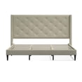 thumbnail image 5 of Glenwillow Home Huppe Upholstered Bed in Beige, King, 5 of 6