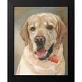 thumbnail image 2 of Fagan, Edie 20x24 Black Modern Framed Museum Art Print Titled - Captain Yellow Lab, 2 of 5