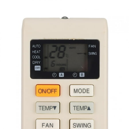 

Ymiko Air Conditioner Remote Control ABS Durable Milk White Air Conditioner Controller Remote Control Accessory For A75C4004 Without Battery Controller
