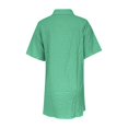 thumbnail image 4 of Pantalones de Vestido de Cintura Alta Pantalones de Cinturón Plisado de Color Sólido de las Mujeres, Falda Cómoda Suelta para el Hogar Y los Viajes, 4 of 7