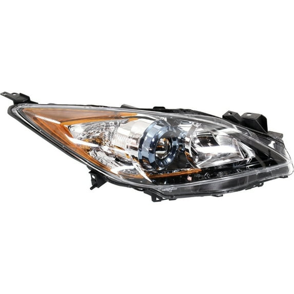 Headlight For 12-13 Mazda 3 12-13 Mazda 3 Sport 3 Hatchback or Right With Bulb