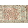 thumbnail image 1 of Ahgly Company Indoor Rectangle Traditional Orange Salmon Pink Persian Area Rugs, Swatch Sample, 1 of 6