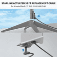 thumbnail image 4 of LIGXI 9.5m Starlink Rectangular Satellite V2 Dish Replacement Cable with End Cap, Gray, 4 of 6