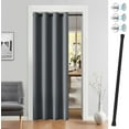 thumbnail image 6 of Vatge Door Curtains for Doorways Privacy, Magnetic Doorway Curtains with Rod, Temporary Door and Room Dividers for Bedroom/Hallway/Nursery, 1 Panel, W42 x L80, Pink, 6 of 10
