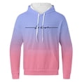 thumbnail image 4 of JAJAHO Mens Hoodies Sweatsuit Gradient Two Piece Outfits Letter Printed Long Sleeve Hooded Sweatshirts Ankle-Tied Sweatpants Joggers Tracksuits Cozy Outfit, 4 of 5