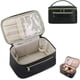 thumbnail image 1 of Bolsa De Cosméticos De Viaje Gran Capacidad Impermeable, Organizador Portátil Con Compartimentos Para Maquillaje Y Brochas, Neceser Mujer PU Cuero (Black), 1 of 4