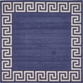 thumbnail image 1 of Unique Loom Tapis Carré Design Athens 8' x 8' Bleu Marine/beige, 1 of 2