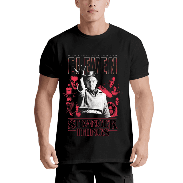 T-Shirt Décontracté Unisexe Stranger 5 Things, Tee-Shirt à Manches Courtes Léger, Haut en Coton Coupe Classique