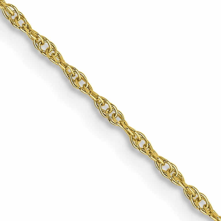 10k Yellow Gold .95mm Cable Rope Chain 10k Yellow Gold .95mm Cable Rope Chain